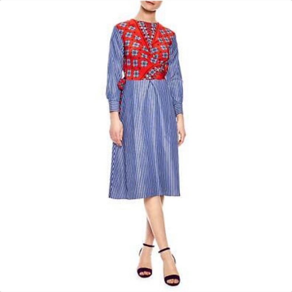 Sandro Paris Silk and Cotton Dress